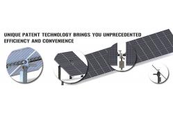 China Self Cleaning 45 Degree Automatic 1 Axis Solar Tracker Mounting Structure supplier