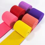Custom super wide medical elastic band eco-friendly material fish silk elastic webbing strap with holes for sale