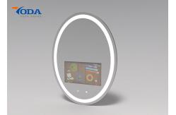 China Waterproof Smart Touch Mirror  Makeup Use Interactive 450cd/m2  Brightness supplier