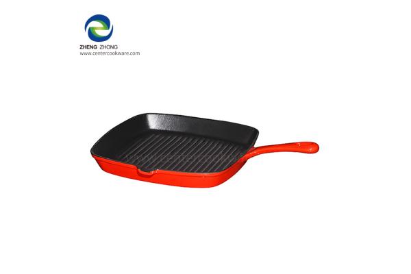 Enamel Cast Iron Grill Pan