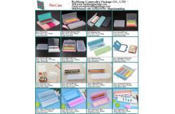 China Transparent Pen Case Packing Storage Water Color Writing Gel Pens Marker Small Crayon Box supplier