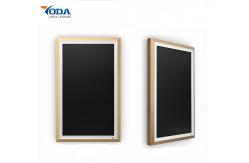 China White Oak Smart Digital Picture Frame Wooden 400cd/m2 Brightness With Android Wifi supplier