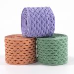 OEM custom water ripple pattern picot lace knitted elastic band for underwear bra for sale