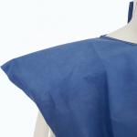 SMS PP Nonwoven Fabric Disposable Patient Gown Eco Friendly Blue Hospital Gown Sterile Reinforced for sale