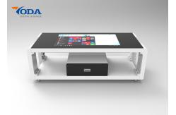 China Customized Size Touch Screen Table LCD  Capacitive Touch With Drawer supplier