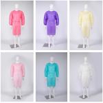 Disposable Nonwoven 3 Layers SMS Isolation Gown Factory Price Nurse Gown Waterproof Tear Resistance for sale