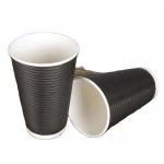 High Quality 12oz Coffee Paper Cup Raw Material Cover Fan With Logo for sale
