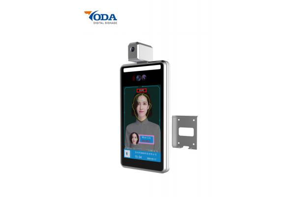 Automatic Face Recognition Digital Signage Temperature Measurement 8 Inch Digital Signage