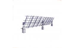 China Self Cleaning 45 Degree Automatic 1 Axis Solar Tracker Mounting Structure supplier