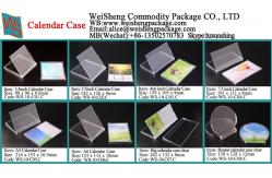 China Daily Plastic Landscape Transparent Packing Storage Protective Photo Blank Desktop CD Advent Calendar Box supplier