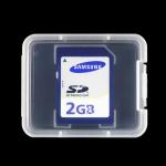 Custom Packing Storage Memory Card Box Plastic Single SD Card Case Holder for sale