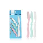 Cosmetic Tool Cut Eyebrow Razor Trimming Knives Package Makeup Cover Eyebrow Razor for sale