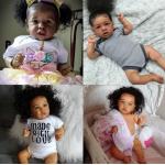 China 22inch  dark black doll for sale