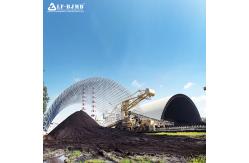 China Large span steel structure best design space frame shed roof coal storage supplier