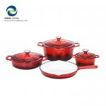 Enamel Cast Iron Cookware Set for sale