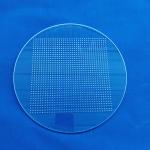 Transparent Quartz Glass Plate Heat Resistance Processing Laser Drilling With Hole