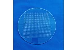 China Transparent Quartz Glass Plate Heat Resistance Processing Laser Drilling With Hole supplier