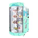 Hospital Mall Automatic Flower Vending Machine With Transparent Shelf Refrigerated Humidification System for sale