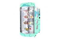 China Hospital Mall Automatic Flower Vending Machine With Transparent Shelf Refrigerated Humidification System supplier