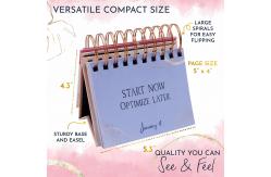 China Monthly Desk Advent Table Calendar Printing Threaded Circle Couple Calendar supplier