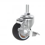 Light Duty Universal Caster Wheels , TPR Furniture Castor Wheels OEM ODM for sale