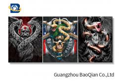 China Unique Design 3d Poster Pictures With White MDP Frame , 3d Flip Image supplier