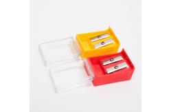China Plastic School Kids Manual Double Hole Sharpener With Lid supplier