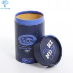 Clothes T Shirt Cylinder Cardboard Containers With Lids Glossy Lamination for sale