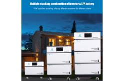 China Stackable LiFePO4 Off Grid Lithium Ion Battery , OEM Lithium Battery With Inverter supplier