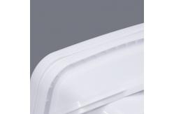 China Supplied Rectangle Plastic Bucket Storage Pail Container With Lid Handle supplier