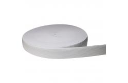 China Black Polyester Knitted Elastic Tape 2.5cm Wide Knit Elastic For Garments supplier