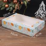 Wholesale Windowed Paper Boxes For Cookies Baked Goods Candies Desserts Square Cakes for sale
