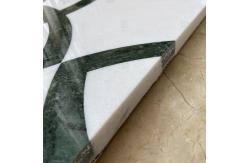 China Custom Modern Marble Pattern Flower Waterjet Medallion Floor Tiles Polished supplier