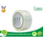 Crystal Clear Bopp Printed Parcel Tape , Quiet Packing Tape With Pressure Sensitive for sale