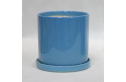 China Round Ceramic Pots Waterproof Fireproof for Plant Display supplier