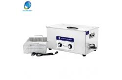 China Mesh Basket Mechanical Ultrasonic Cleaner , Ultrasonic Fuel Injector Cleaning 20L supplier