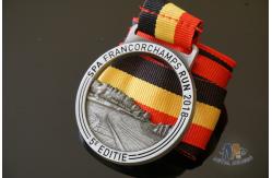 China Running Racing Metal Award Medals Cut Out On Design With Strip Ribbon supplier