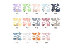 China Round 3 Years Old Silicone Dinnerware Set Microwave Safe Soft supplier