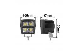 China 40W Square LED Driving Lights 9V 80V Off Road Lights For Trucks supplier