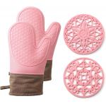 Silicone Heat Resistant Oven Mitts And Pot Holders Sets BBQ Baking Gloves Silicone Kitchen Household Utensil Tools for sale