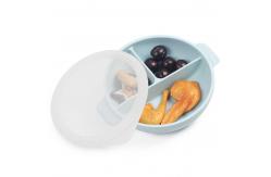 China Leak Proof Silicone Feeding Bowl With Lid Suction Bowl Weaning supplier