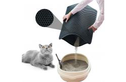 China 75cm Black Hole Litter Mat EVA Double Layer Cat Litter Pad supplier