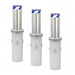 Hostile vehicle mitigation (HVM) Brushled Stainless Steel LED strip Automatic Hydraulic Bollard for sale
