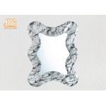 Irregular Marbling Fiberglass Furniture Decorative Marble Framed Wall Mirror for sale