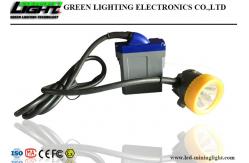 China CREE Chips LED Miners Cap Lamp 15000lux Adopt 6.6Ah Rechargeable Lithium Battery supplier