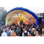 .blue white inflatable tunnel tent  for sale