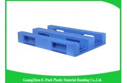 China Double Sides 4 - Way Stackable Plastic Pallets , Plastic Skids Pallets 1200 X 1000mm supplier