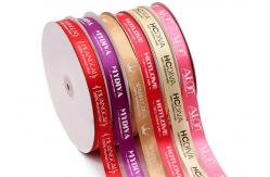 China Custom Cheap Double-Sided Satin Ribbon Printing Premium Ribbons For Gift Wrapping supplier