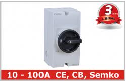 China Solar PV 1000V DC Waterproof Rotary Isolator Switch Disconnector IP66 supplier