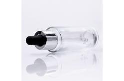 China Empty Round Serum Glass Bottle 40ml Customized for Private Skincare Packaging supplier